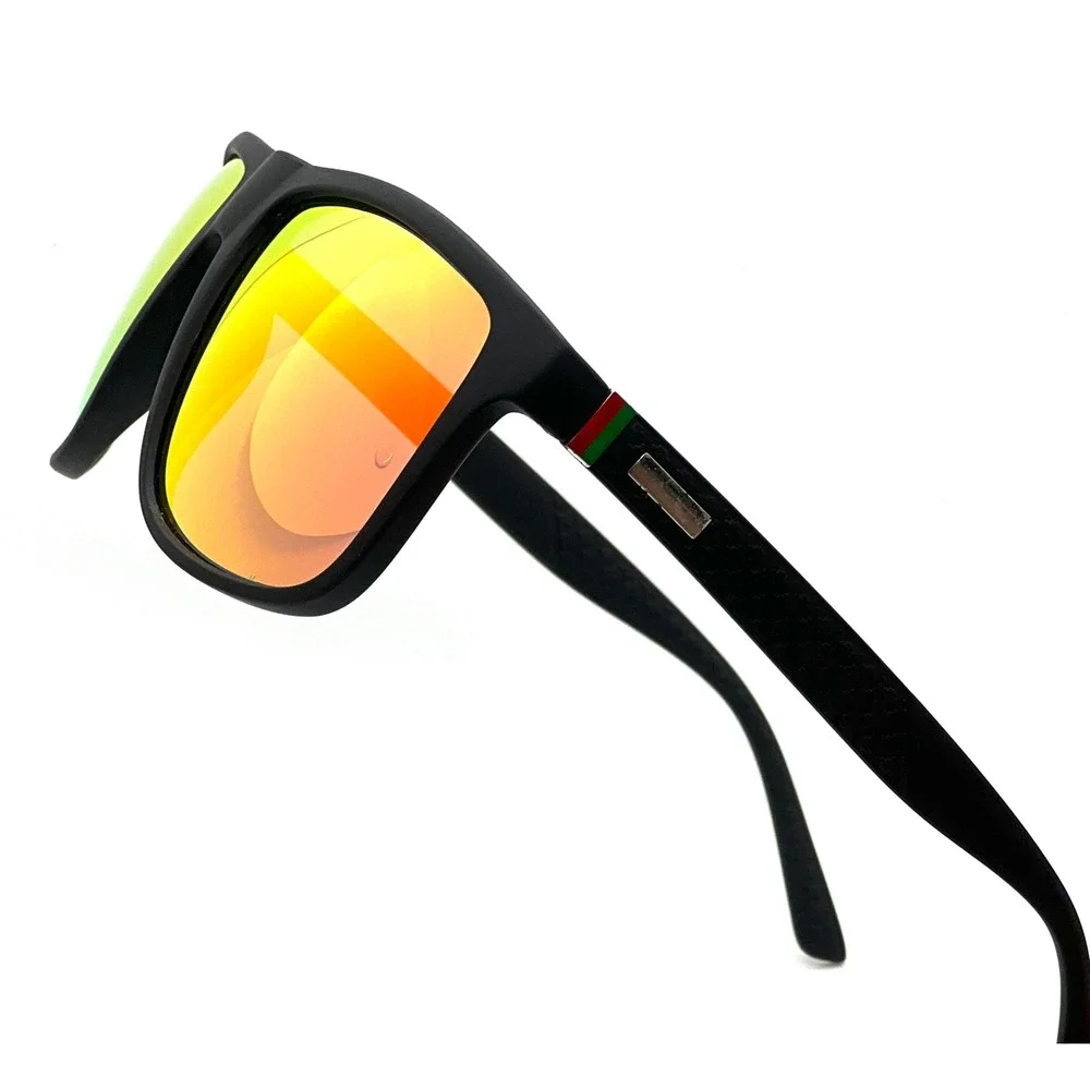 Women‎ Black Red Mirror Lens Square Frame Sport Sunglasses Modern Casual Outfit